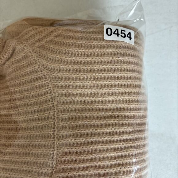 J Crew Point Sur Sweater Womens Medium Peach Turtleneck Ribbed Chunky Cozy - Picture 10 of 10